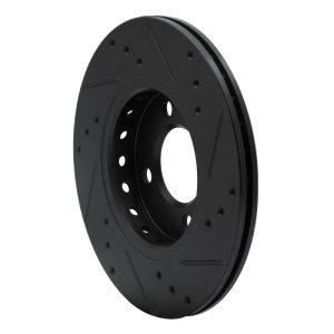 Volkswagen SAVEIRO Brake Rotor (1) - Front Left - R1 Concepts - Drilled & Slotted - Black - `09-`17 Volkswagen SAVEIRO Brake Rotor (1) - Front Left - R1 Concepts - Drilled & Slotted - Black - `09-`17